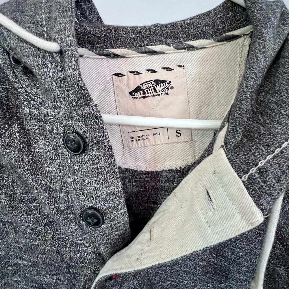 Vans Men's Gray Hoodie Shirt - Picture 2 of 2